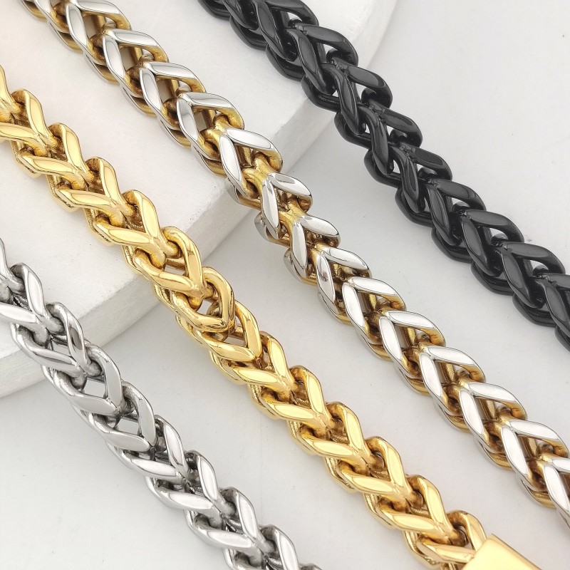 Hip-hop Personality Reversible Four-sided Bracelet