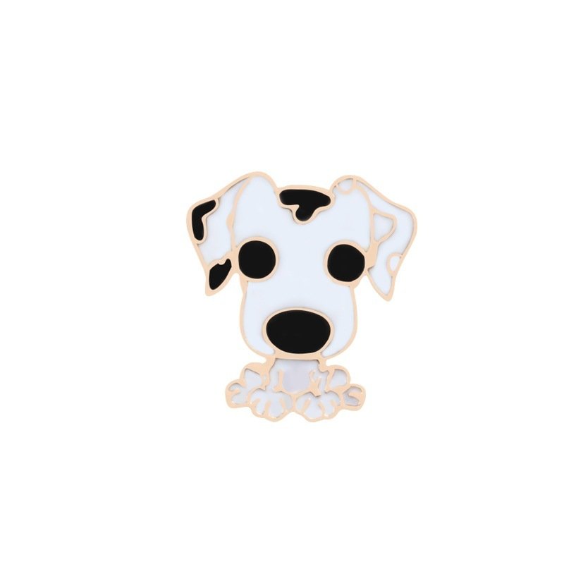 Cartoon cute dog brooch