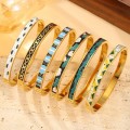Retro Oil-Drip Titanium Steel Bracelet For Women