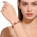 Simple Polished Red Copper Magnetic Bracelet