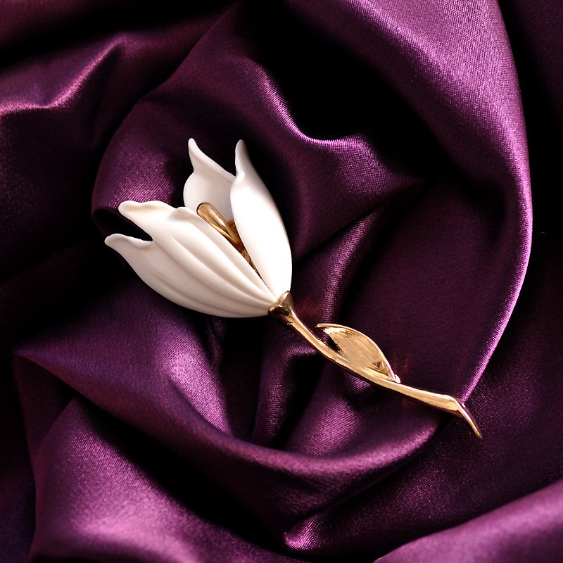 Simple Korean Tulip Brooch