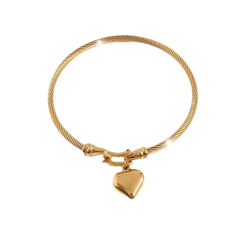 Love-themed Bracelet Cross-border Does Not Fade Electroplated Stainless Steel
