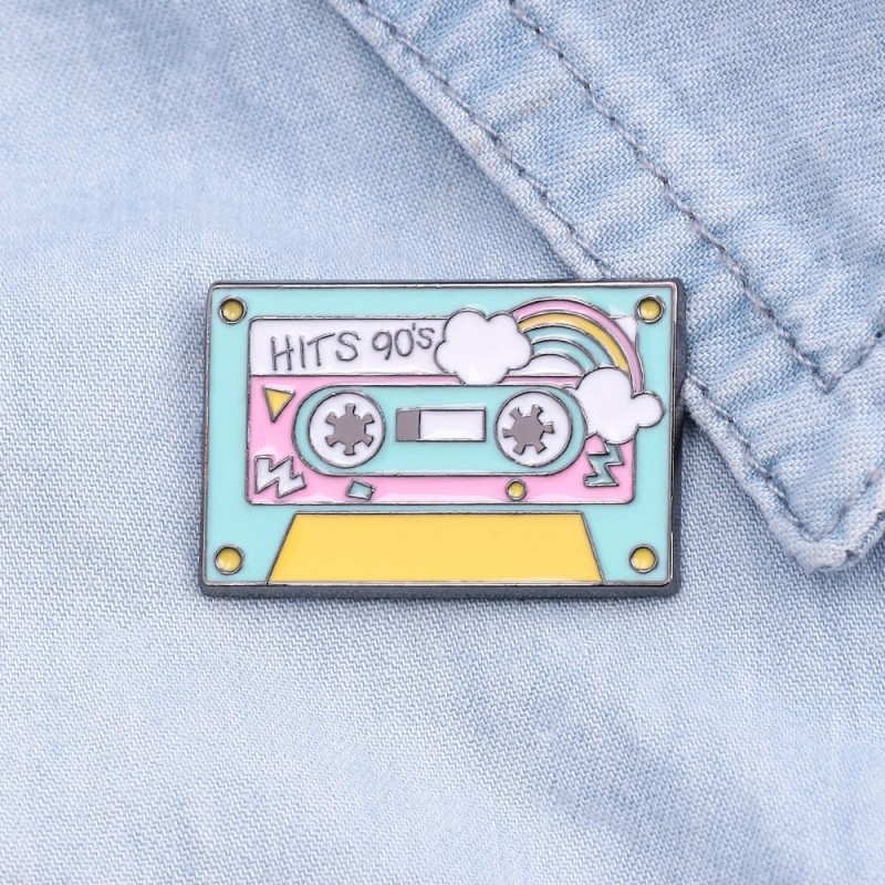 Rainbow tape Brooch