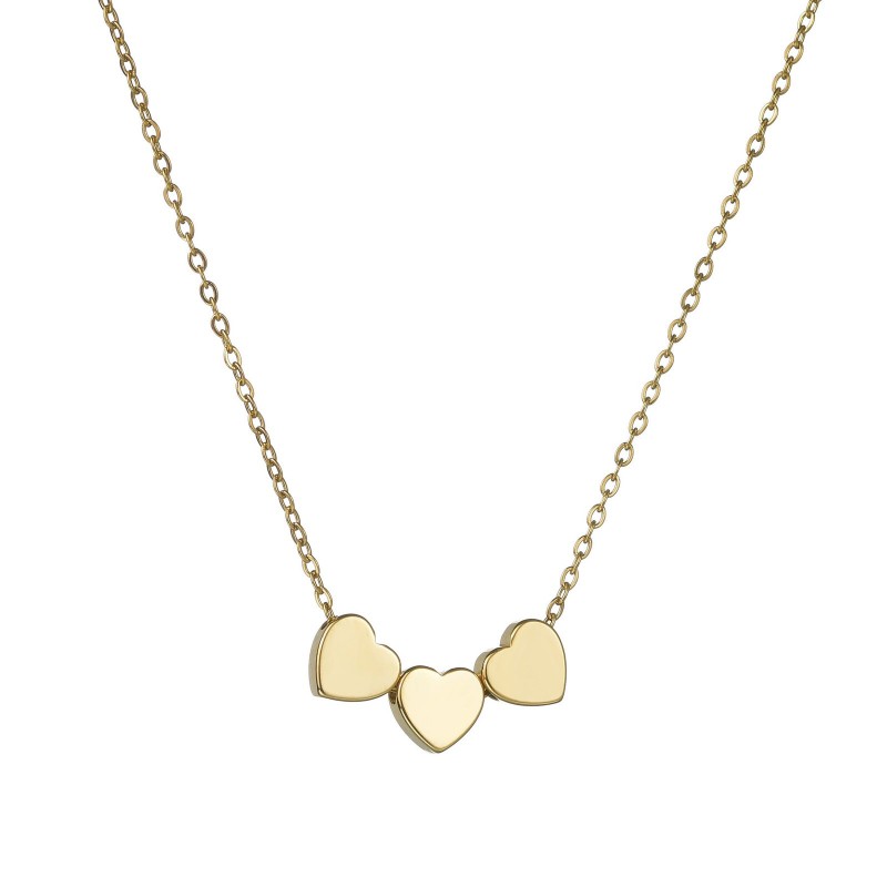 Minimalist Sleek Stainless Steel Pierced Heart Necklace With A Niche Designer Aesthetic For Women