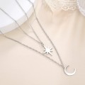 Japan-Korea Style Trendy Titanium Steel Cutout Fashionable Minimalist Clavicle Chain