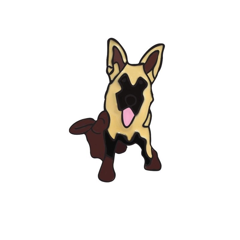 Cartoon cute dog brooch