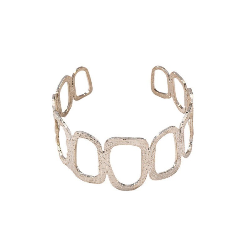Women's All-Match Fashionable Square And Round Hollow-Out Bracelet
