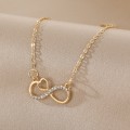 Infinite Symbol Necklace Choker Minimalist Light Luxury
