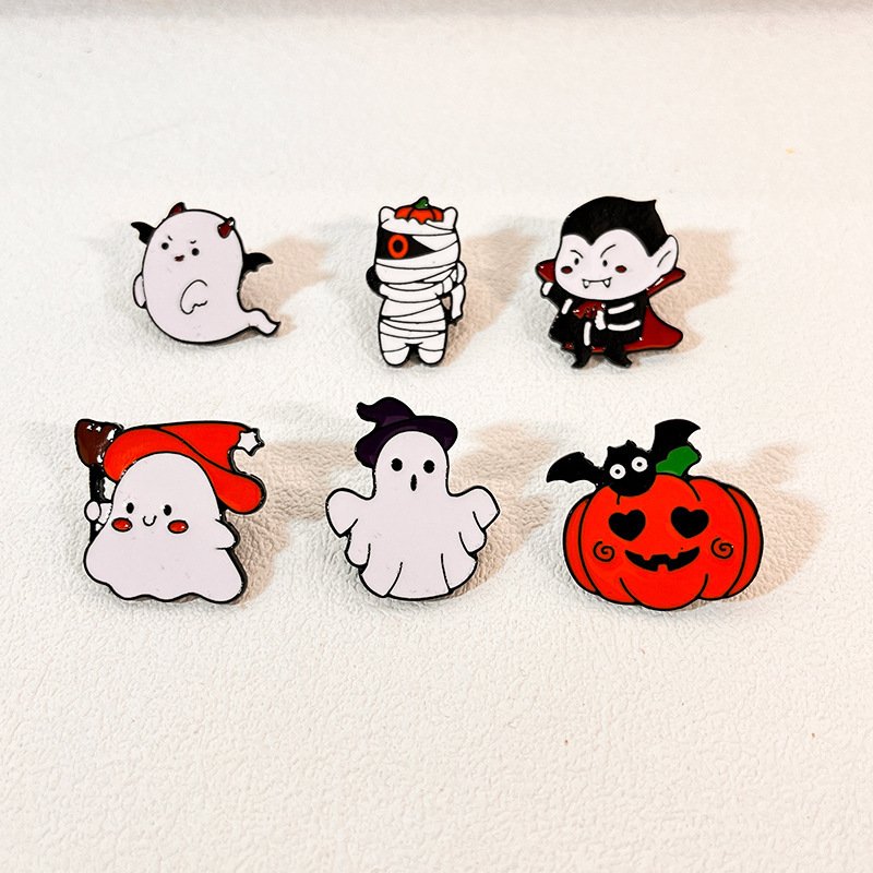 Halloween Cartoon Pumpkin Brooch