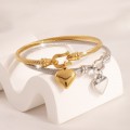 Love-themed Bracelet Cross-border Does Not Fade Electroplated Stainless Steel