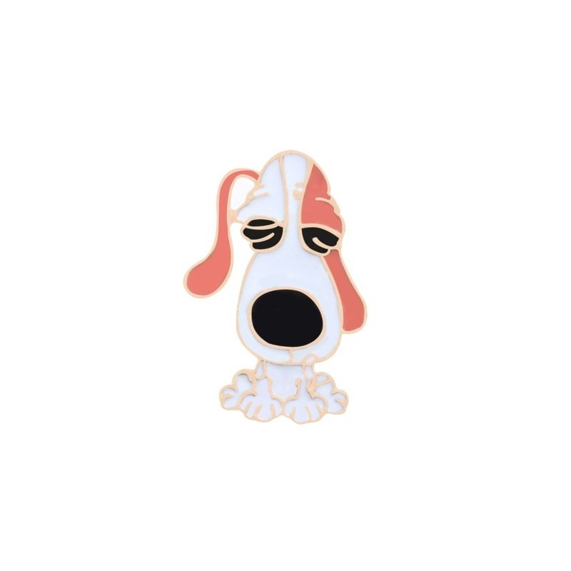 Cartoon cute dog brooch