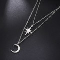 Japan-Korea Style Trendy Titanium Steel Cutout Fashionable Minimalist Clavicle Chain