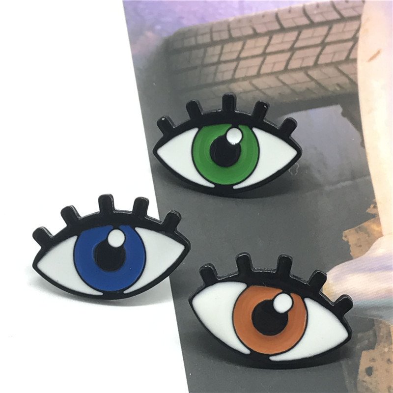 Cartoon colored eye Brooch