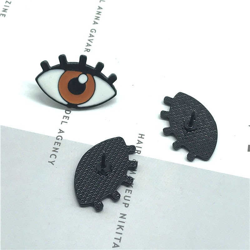 Cartoon colored eye Brooch
