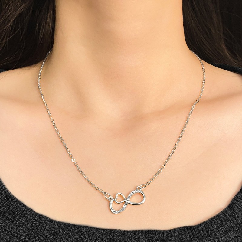 Infinite Symbol Necklace Choker Minimalist Light Luxury