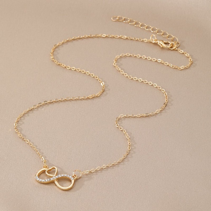 Infinite Symbol Necklace Choker Minimalist Light Luxury