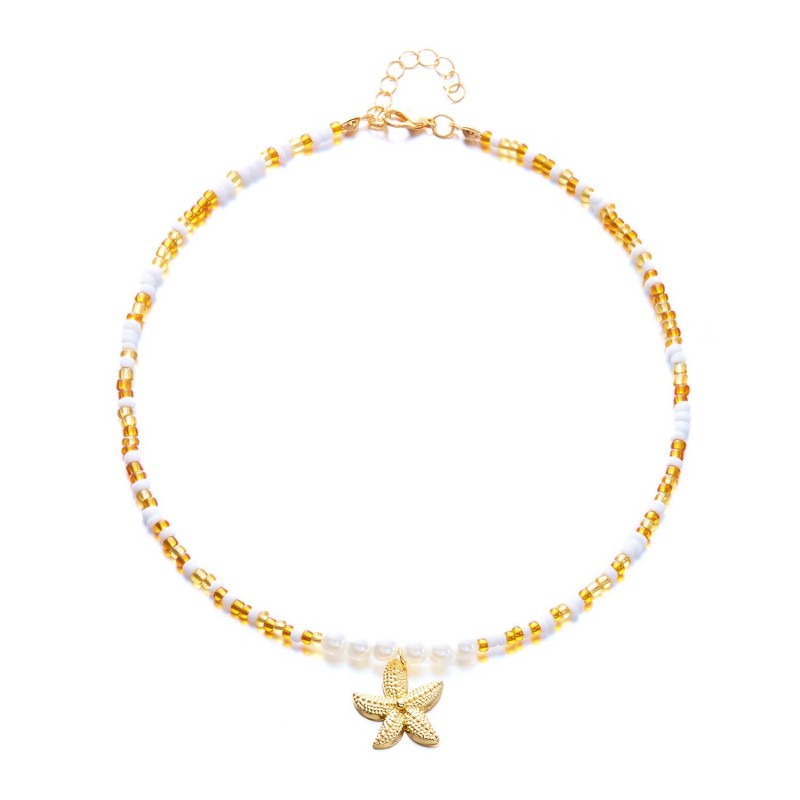 Beachside Vacation Necklace Clavicle-length Chain