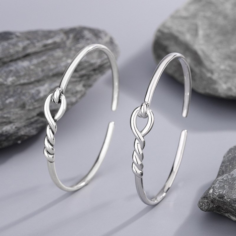 Knotted Bracelet Hollow-out Wrapped Design Simple And Stylish Versatile