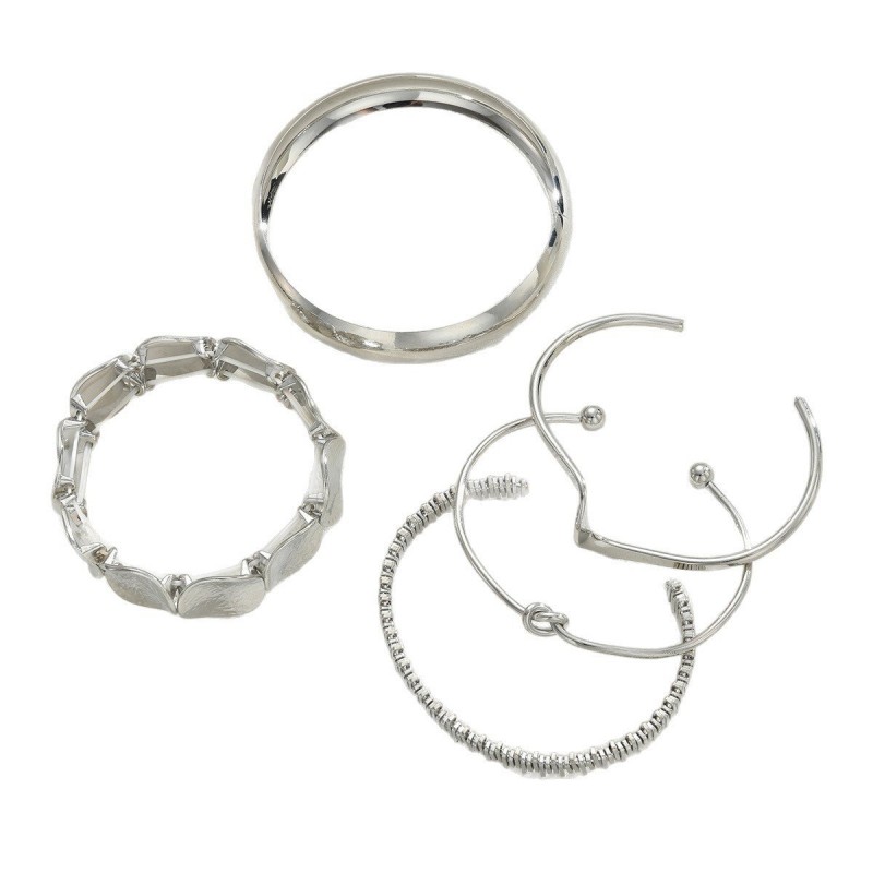 Retro Minimalist Chain Bracelet For Women Fashionable Mixed-style Open Design