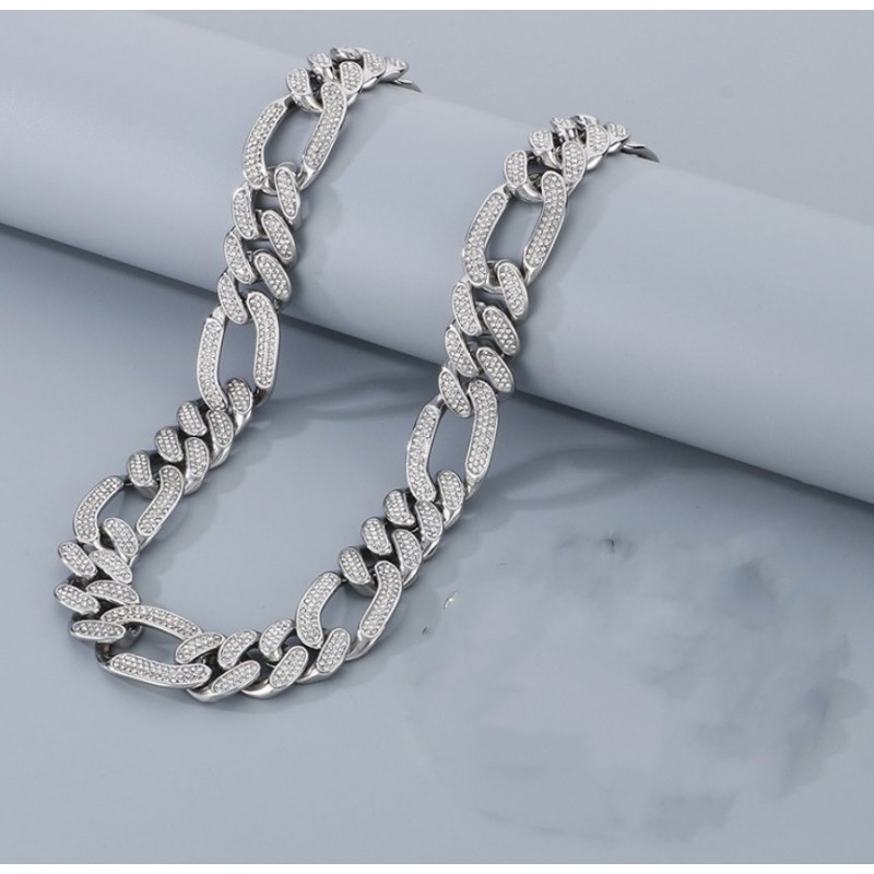 Stainless Steel Men's Necklace Bracelet Set