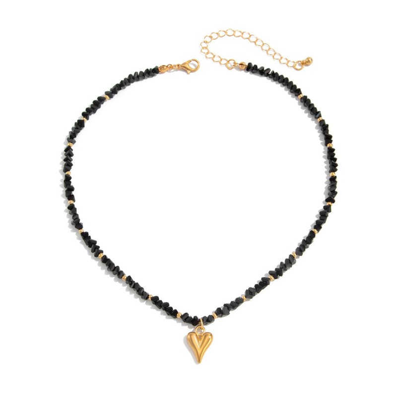 Minimalist Heart Pendant Clavicle Chain Necklace