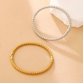 Titanium Steel Bamboo Joint Bracelet Round Wire Plain Ring Bracelet