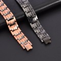 Retro-style Fashionable Solid Red Copper Tortoise-shell Pattern Fully Magnetic Negative Ion Energy Bracelet