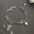 Versatile Arrival Sterling Silver Pentagram Bracelet For Women