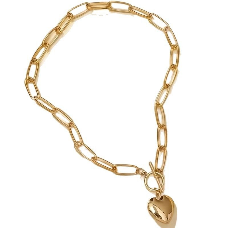 Chain-openable Heart Pendant Made Of Alloy