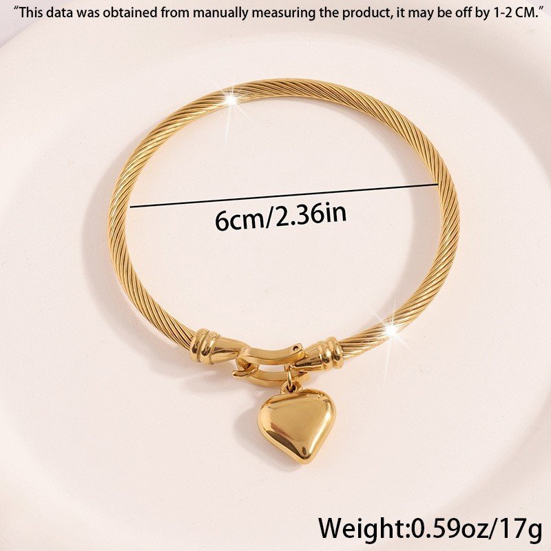 Love-themed Bracelet Cross-border Does Not Fade Electroplated Stainless Steel