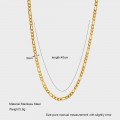INS Hip-hop Style Figaro Chain Stainless Steel Necklace