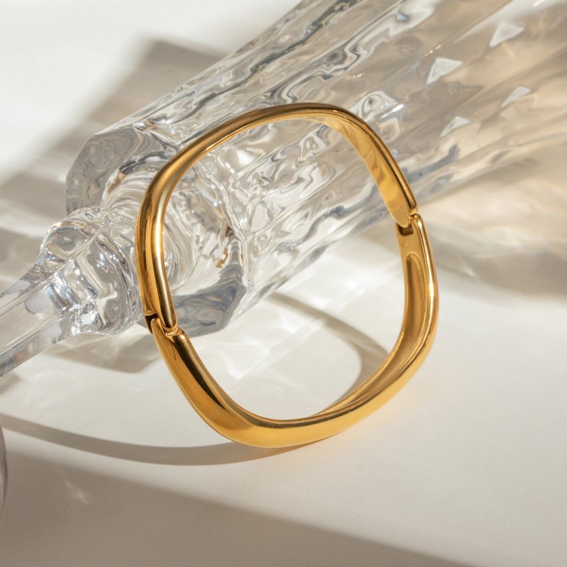 Simple Irregular Titanium Steel Bracelet For Women