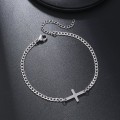 Fashionable Stainless Steel Cross Bracelet For Men