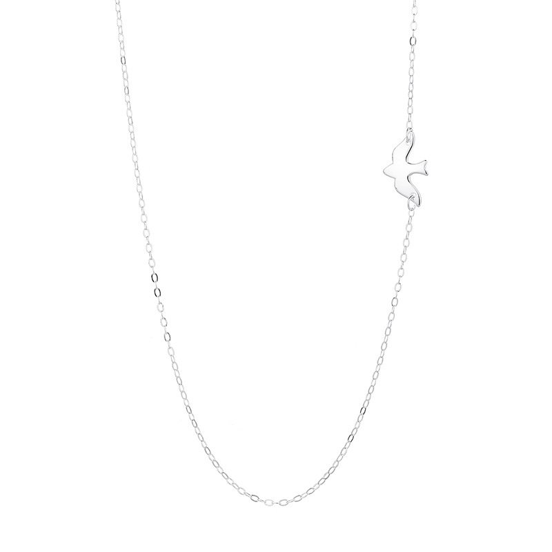 S925 Sterling Silver Peace Dove Pendant Necklace With A Sophisticated Vibe