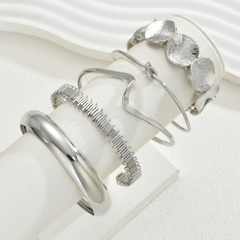 Retro Minimalist Chain Bracelet For Women Fashionable Mixed-style Open Design