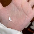 S925 Sterling Silver Peace Dove Pendant Necklace With A Sophisticated Vibe